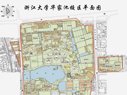 华家池校区位于杭州市东大门。校区占地总面积1484亩，校舍建筑总面积近30万平方米。